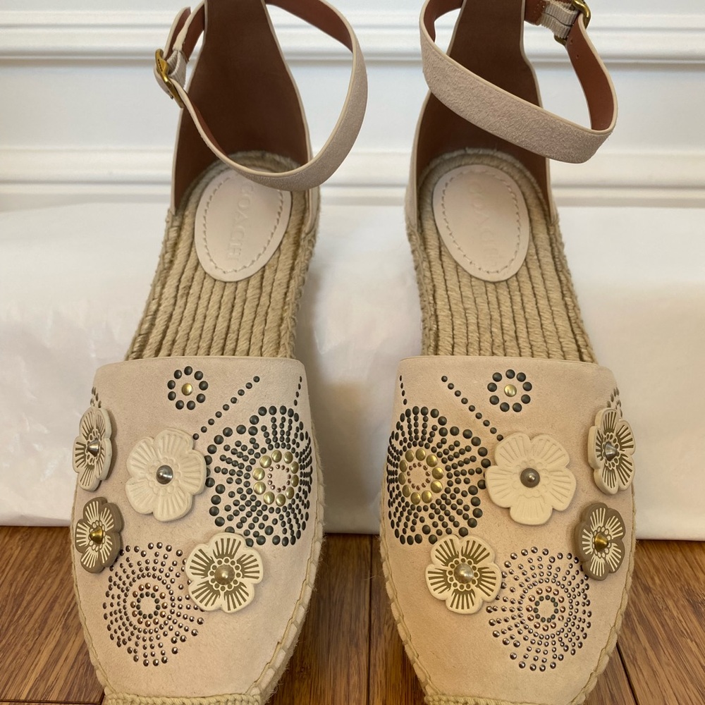 Coach Embellished Women's Espadrille Sandals